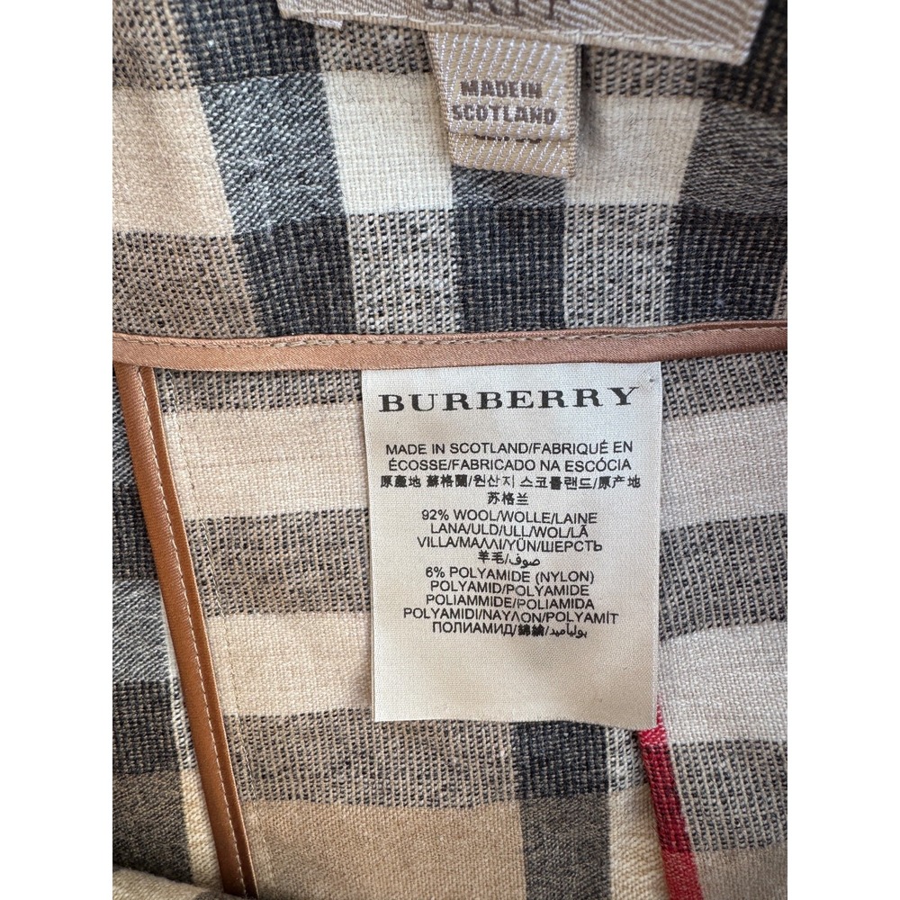 BURBERRY BRIT MINI Wool Pleated MINI SKIRT KILT NOVA CHECK BUCKLE SIZE US-8 - Picture 4 of 9
